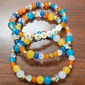 Vibrant Multicolor Beaded Bracelet Set